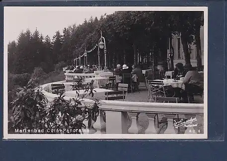 Photo AK Marienbad Cafe Panorama 1940