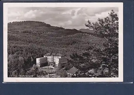 AK Zwickau / Sudetenland - Sanatorium Martinstal 1941