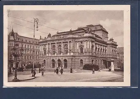 AK Reichenberg - Theater mit Cafe Post 1914