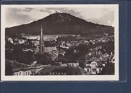 AK Teplice - Pohled na hrad Doubravku 1940