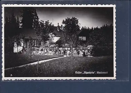 Photo AK Kaffee \" Jägerheim\" Marienbad 1940