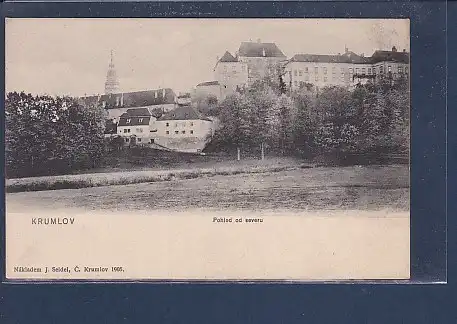 AK Krumlov Pohled od severu 1905