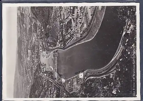 AK Das Elbtal bei Wannow Schreckenstein 1940