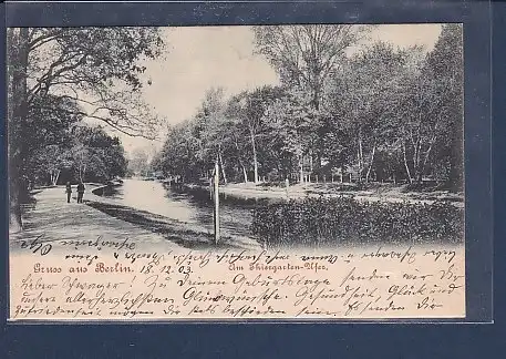 AK Gruss aus Berlin Am Thiergarten Ufer 1903