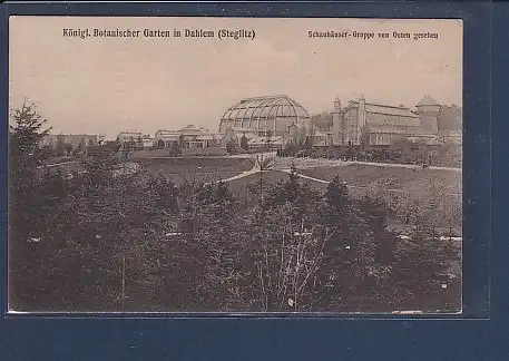 AK Königl. Botanischer Garten in Dahlem ( Steglitz) Schauhäuser 1910