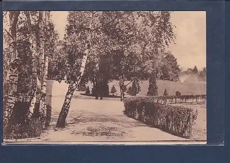 AK Berlin Steglitz Partie a.d. Stadtpark 1914