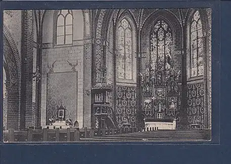 AK Pankow Inneres der St. Georgskirche 1920
