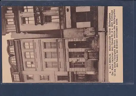 AK 9. Alt-Berlin Molkenstraße früher Bollengasse Der Raum zwischen dem Hause Nr. 2 u, dem Eckhause 1920