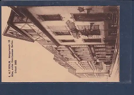 AK 4. Alt-Berlin Holzgartenstr. 10 Altes erstes Kadettenhaus Berlin 1920