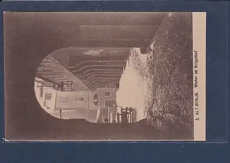 AK 3. Alt-Berlin Winter im Krögelhof 1920