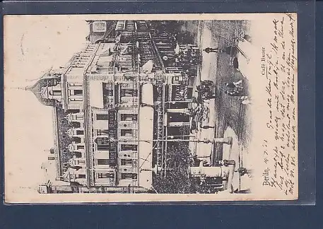 AK Berlin Cafe Bauer 1903