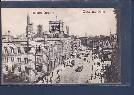 AK Gruss aus Berlin Städtische Sparkasse 1930