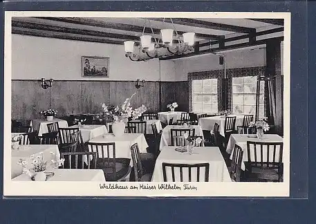 AK Berlin Grunewald Waldhaus am Kaiser Wilhelm Turm 1957