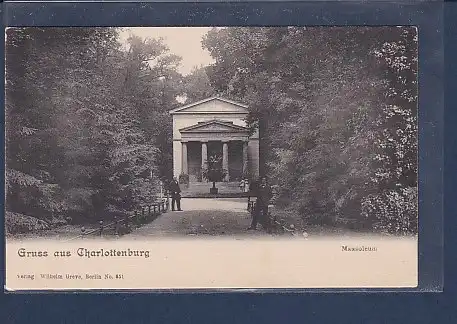 AK Gruss aus Charlottenburg Mausoleum 1910