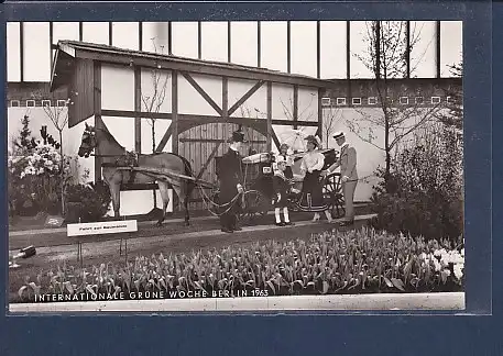 AK Internationale Grüne Woche Berlin 1963