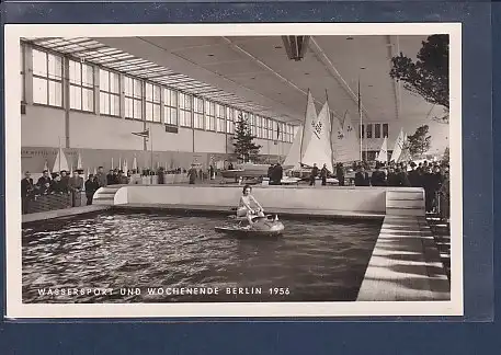 AK Wassersport und Wochenende Berlin 1956