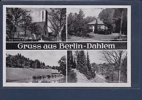 AK Gruss aus Berlin Dahlem 4.Ansichten Kurhaus 1940