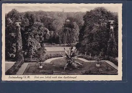 AK Boitzenburg Blick vom Schloß nach dem Apollotempel 1930