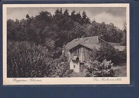 AK Ruppiner Schweiz Die Boltenmühle 1929