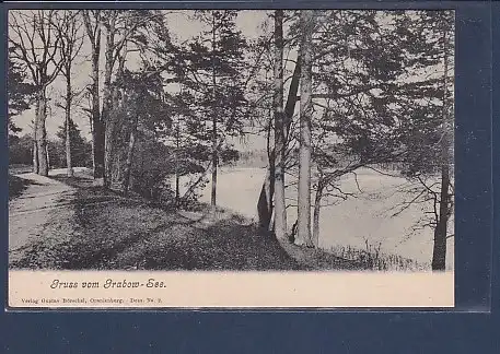 AK Gruss vom Grabow-See 1910
