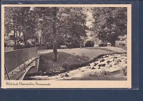 AK Waldstadt Eberswalde  Promenade 1940