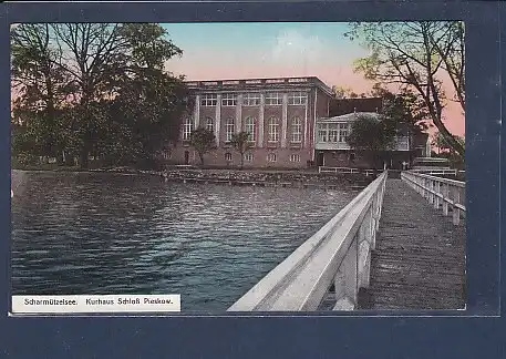 AK Scharmützelsee Kurhaus Schloß Pieskow 1920