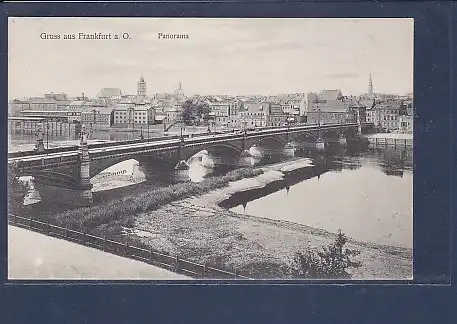 AK Gruss aus Frankfurt a.O. Panorama 1920