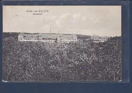 AK Gruss aus Belzig Sanatorium 1910