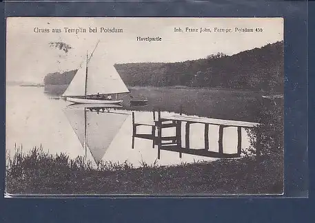 AK Gruss aus Templin bei Potsdam Havelpartie 1911