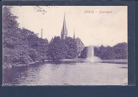 AK Leipzig - Johannapark 1906