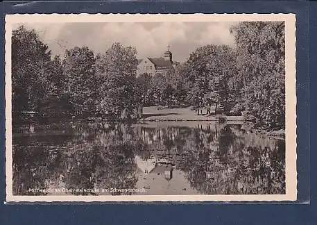 AK Mittweida Sa. Oberrealschule am Schwanenteich 1944