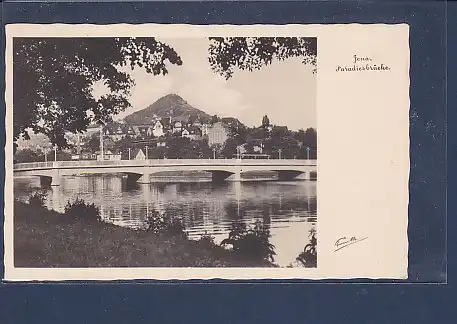 AK Jena Paradiesbrücke 1932