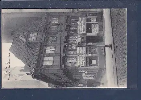 AK Hamburg Pferdemarkt, das älteste Haus 1920