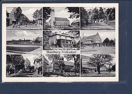 AK Hamburg Volksdorf 9.Ansichten Claus Ferkstraße 1955