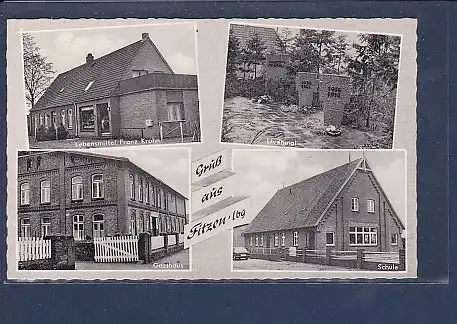 AK Gruß aus Fitzen Lgb. 4.Ansichten Lebensmittel Franz Krahn 1971