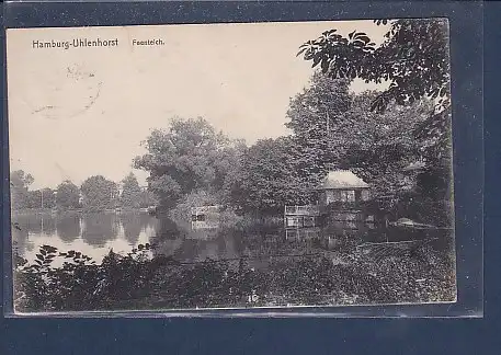 AK Hamburg Uhlenhorst Feenteich 1908