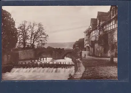 AK Hann. Münden Partie an der Werraschleuse 1942