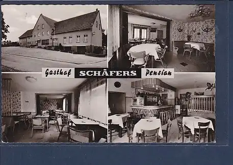 AK Gasthof Schäfers Pension Holtheim 4.Ansichten 1977