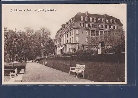 AK Bad Eilsen - Partie mit Hotel Fürstenhof 1930