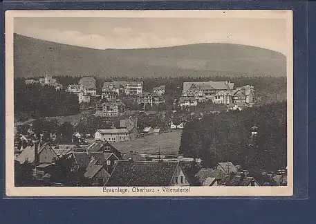 AK Braunlage Oberharz - Villenviertel 1914