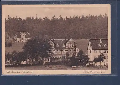 AK Bockswiese Oberharz Hotel Ludwigslust 1930