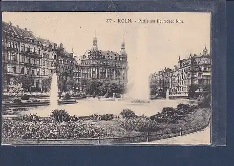 AK Köln - Partie am Deutschen Ring 1912