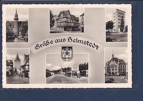 AK Grüße aus Helmstedt 6.Ansichten Zonengrenze 1954