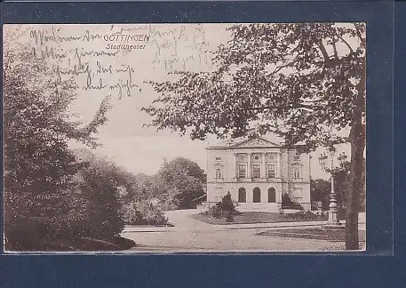 AK Göttingen Stadttheater 1919