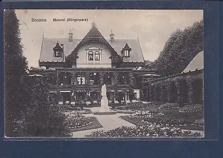AK Bremen Meierei ( Bürgerpark) 1913