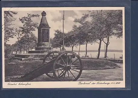 AK Ostseebad Eckernförde Denkmal der Süderschanze 1937