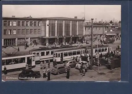 AK Dortmund Hauptbahnhof 1955