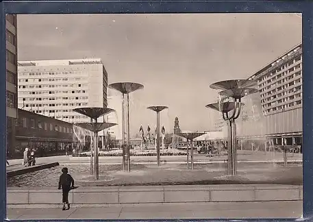 AK Dresden Die Interhotels Königstein und Lilienstein in der Prager Straße 1970