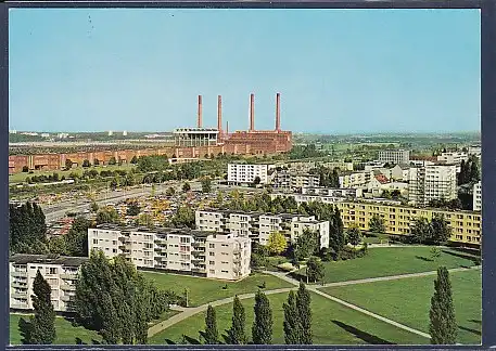 AK Wolfsburg Blick vom Hochhaus Cafe 1974