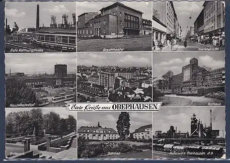 AK Viele Grüße aus Oberhausen 9.Ansichten Gute Hoffnungshütte 1965